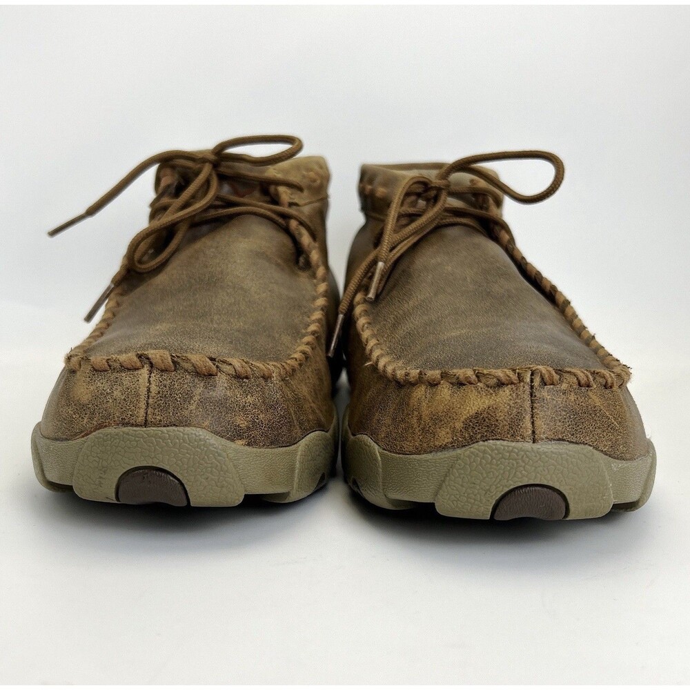 Twisted X Original Chukka Boots Mens Sz 13 Brown Leather Lace Up Driving WDM0001 - Picture 4 of 11